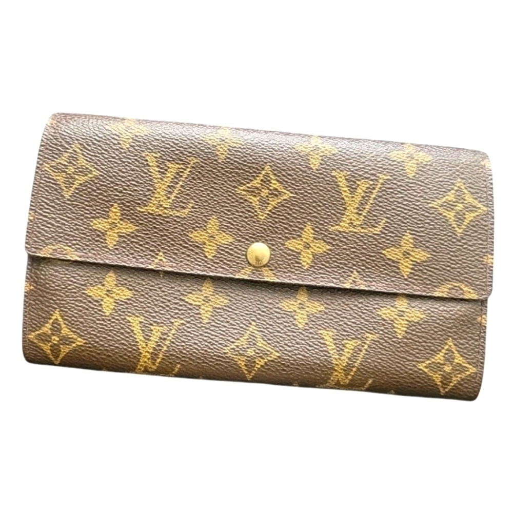 Louis Vuitton Authentic Monogram Brown Credit Card Wallet